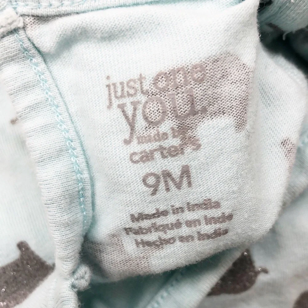 Carter's glitter elephant print baby romper
